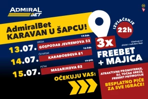 AdmiralBet karavan, od srede u Šapcu!